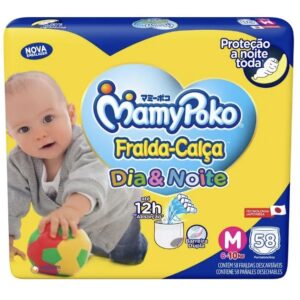 Fralda Calça Mamypoko Dia&Noite M 58 Unidades