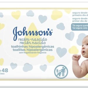 Lenços Umedecidos JOHNSON'S® Baby Recém Nascido, 48 unidades