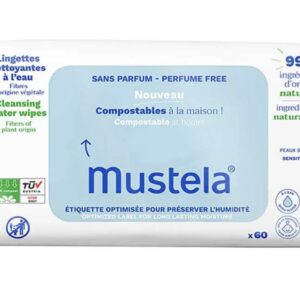 Toalha Umedecida Mustela Compotáveis sem Perfume 60un